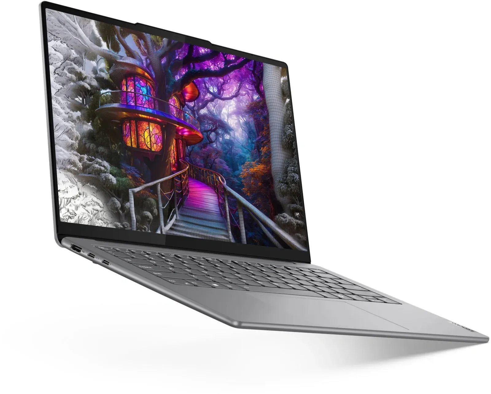Ноутбук Lenovo Yoga Slim 7 14IMH9 Core Ultra 5 125H 16Gb SSD512Gb Intel Arc 14 OLED WUXGA 1920x1200 без ОС grey WiFi BT Cam 83CV00EARK - фото 3