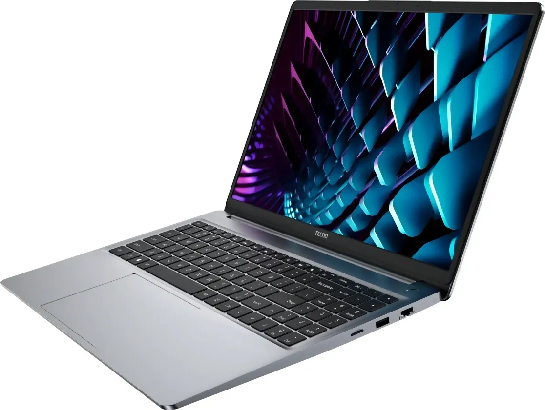 Ноутбук Tecno MegaBook K16SDA Ryzen 5 7430U 16Gb SSD512Gb AMD Radeon Graphics 16 IPS WUXGA 1920x1200 Windows 11 Home grey WiFi BT Cam 6060mAh 71005000263 - фото 2