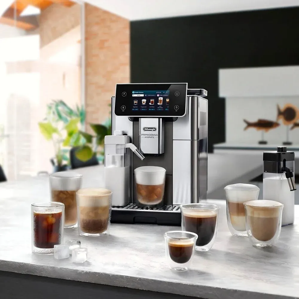 Кофемашина Delonghi ECAM630.75.TM 1450Вт черный/серебристый - фото 5