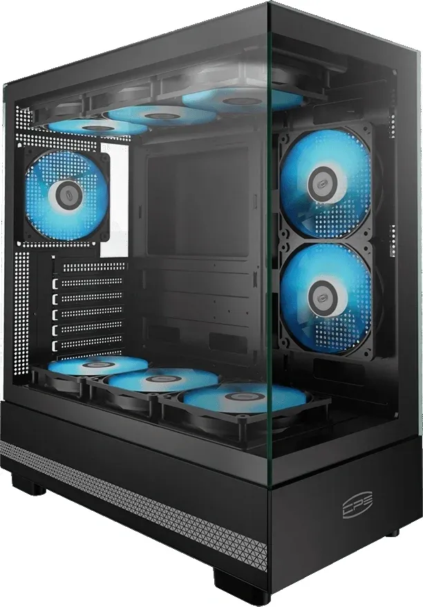 Корпус PcCooler C3Q500 черный без БП ATX 9x120mm 2x140mm 1xUSB3.0 1xUSB3.1 audio bott PSU - фото 8