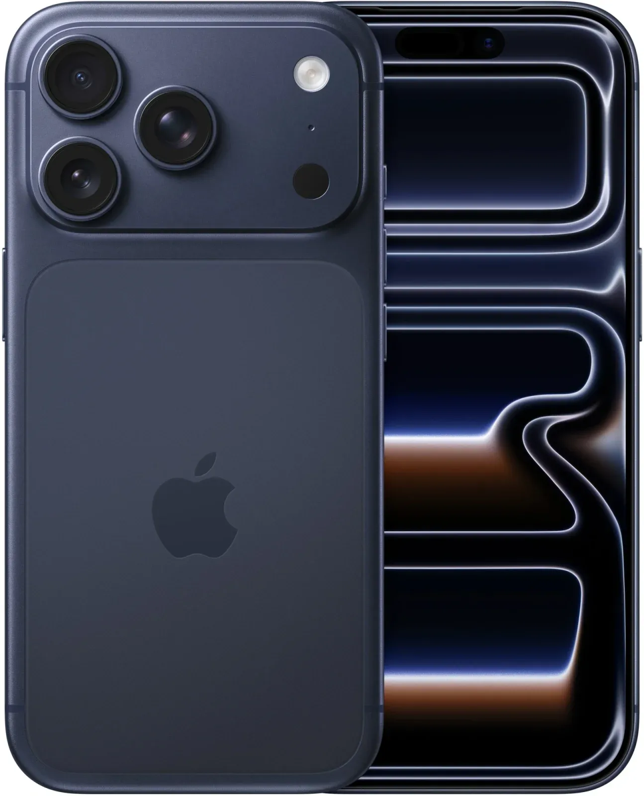 Смартфон Apple A3523 iPhone 17 Pro 512Gb 12Gb темно-синий моноблок 3G 4G 1Sim 6.3 1206x2622 iOS 26 48Mpix 802.11 a/b/g/n/ac/ax/be NFC GPS Protect - фото 1