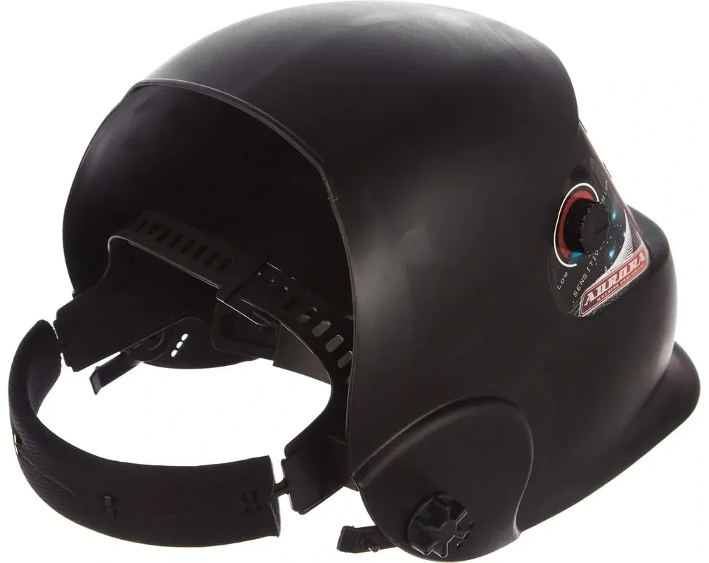 Маска сварщика Aurora A998F 9-13DIN филь.:хамел. кл.:1/2/1/1 см.экр.95x36мм черный 11258 - фото 8