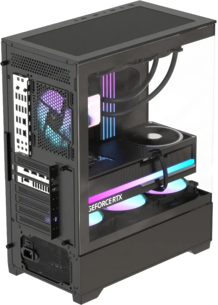 Корпус Formula Crystal Z1 V2 черный без БП ATX 6x120mm 2x140mm 1xUSB2.0 1xUSB3.0 audio bott PSU - фото 4