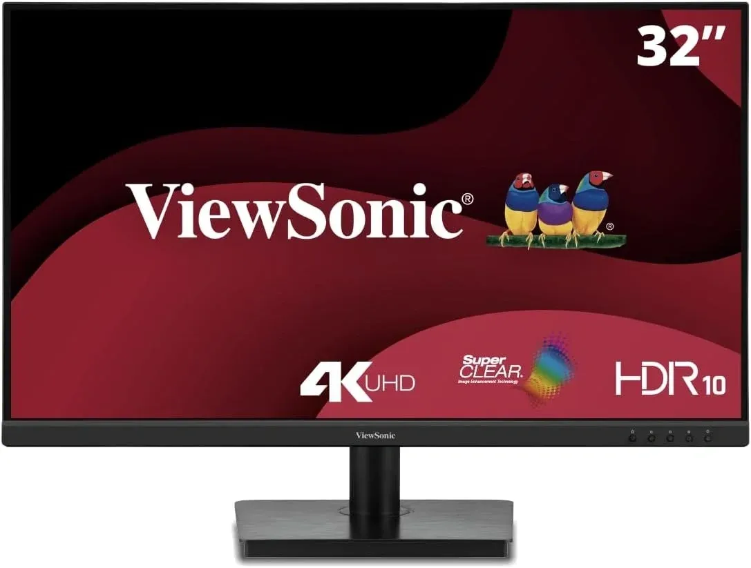 Монитор ViewSonic 32 VA3208-4K-HD черный VA LED 16:9 HDMI матовая 300cd 178гр/178гр 3840x2160 60Hz DP 4K 6.6кг - фото 1