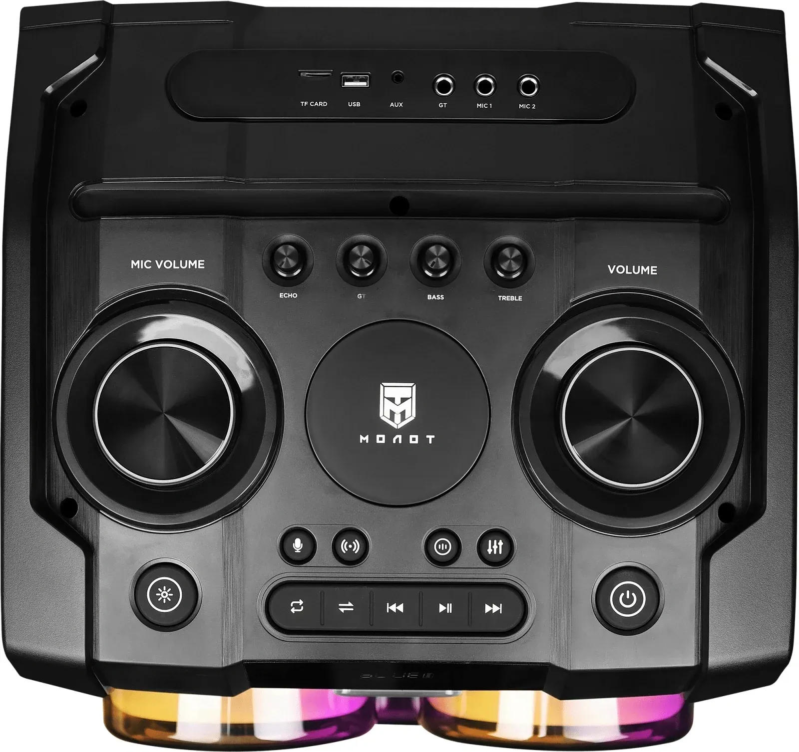 Колонка порт. Ural Молот 23 черный 2000W 1.1 BT/3.5Jack/USB-C 15м 7000mAh УРАЛ МОЛОТ 23 - фото 6