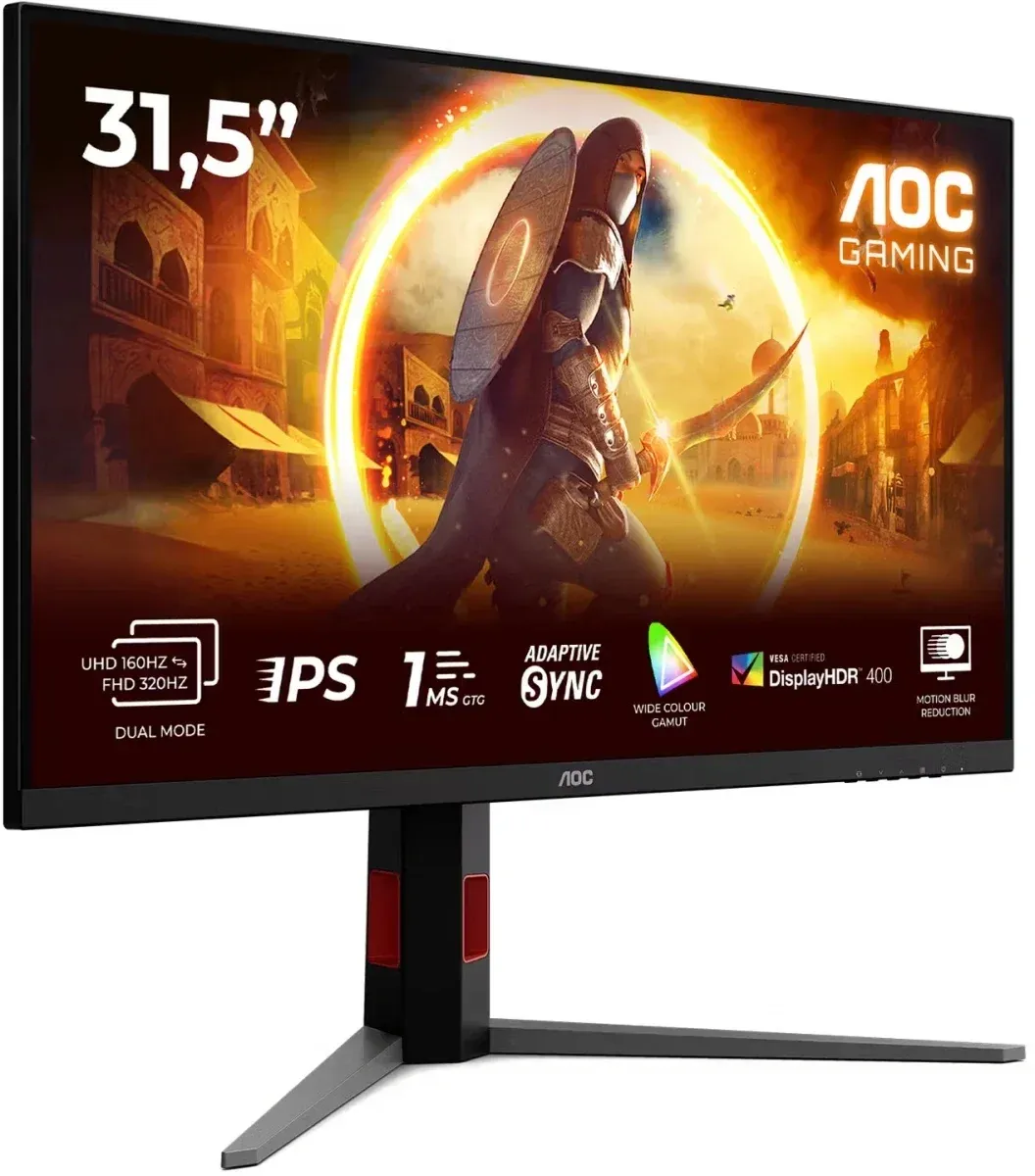 Монитор AOC 32 Gaming U32G4U черный/красный IPS LED 16:9 HDMI матовая HAS Piv 450cd 178гр/178гр 3840x2160 160Hz DP 4K USB 8.01кг - фото 3
