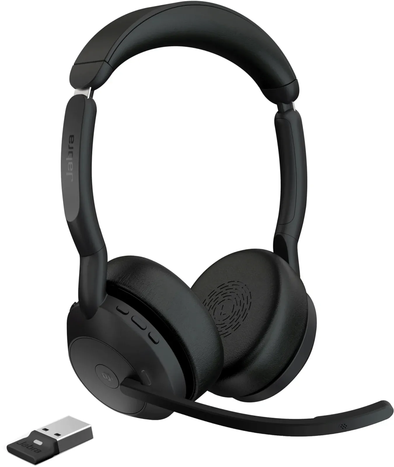 Гарнитуры наушники с микрофоном JABRA Evolve2 55 Link380а MS Stereo Stand черный - фото 2