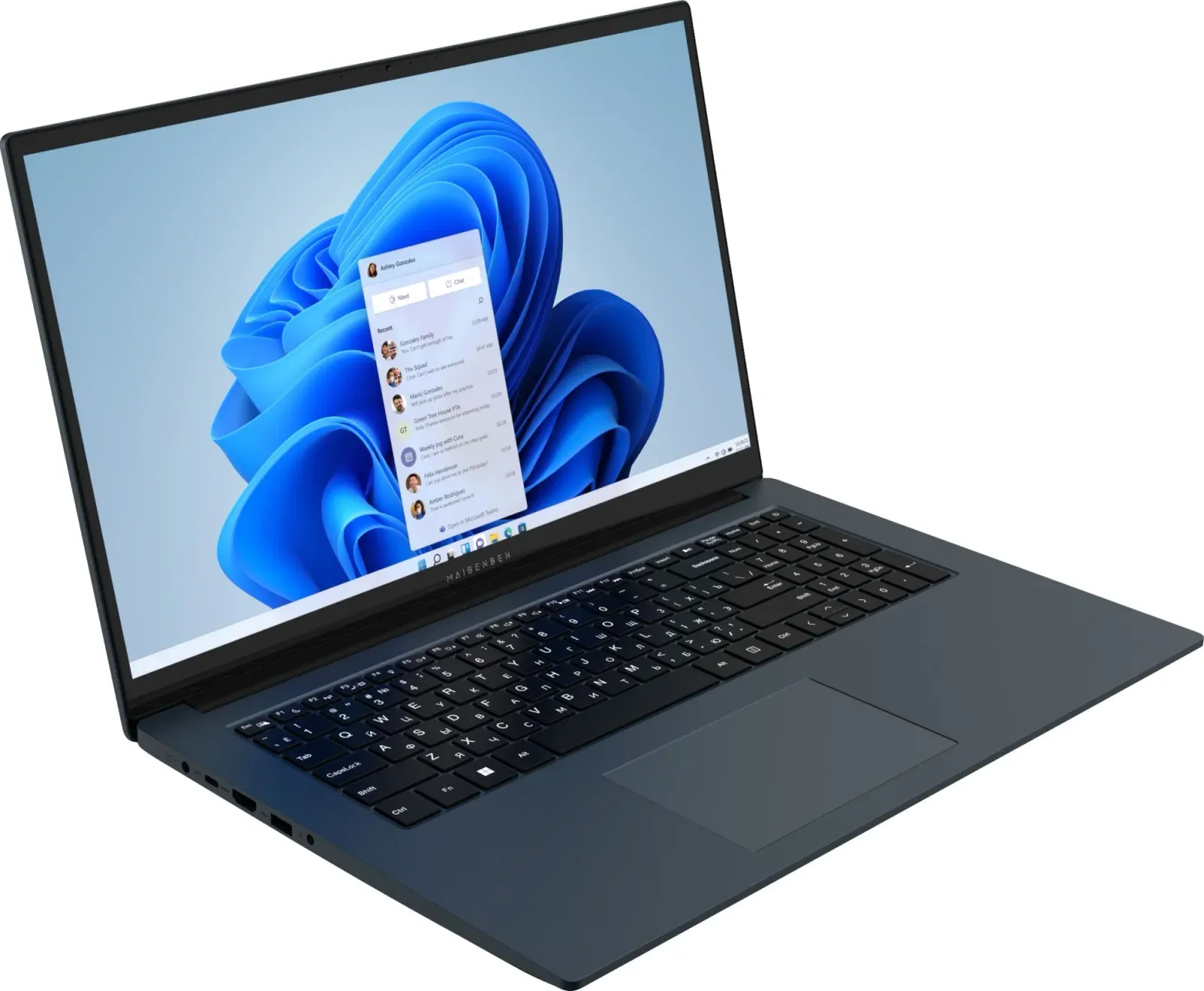 Ноутбук Maibenben M17A-R758UM Ryzen 7 5825U 16Gb SSD1Tb AMD Radeon Graphics 17.3 IPS FHD 1920x1080 Linux blue WiFi BT Cam 3896mAh M17A-R758UMG1SLURE3 - фото 2
