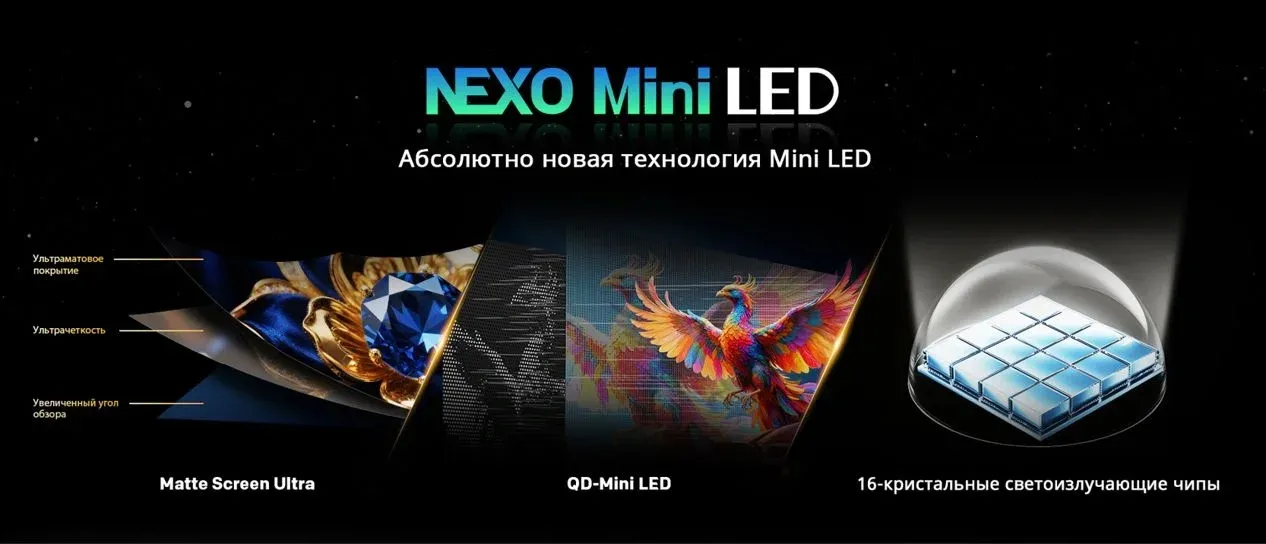 Телевизор LED Skyworth 75 75X67H NEXO Mini-LED черный/серый 4K Ultra HD 120Hz MEMC DVB-T DVB-T2 DVB-C DVB-S DVB-S2 USB WiFi Smart TV - фото 3