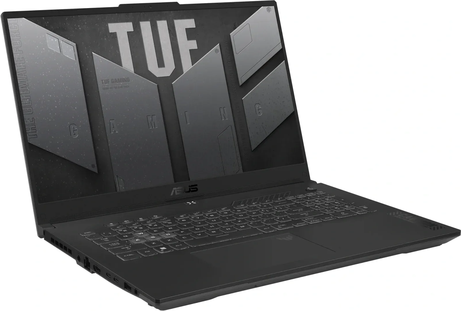 Ноутбук Asus TUF Gaming A17 FA707NUQ-HX010 Ryzen 7 170 16Gb SSD512Gb NVIDIA GeForce RTX4050 6Gb 17.3 IPS FHD 1920x1080 без ОС grey WiFi BT Cam 90NR0QH5-M000D0 - фото 3