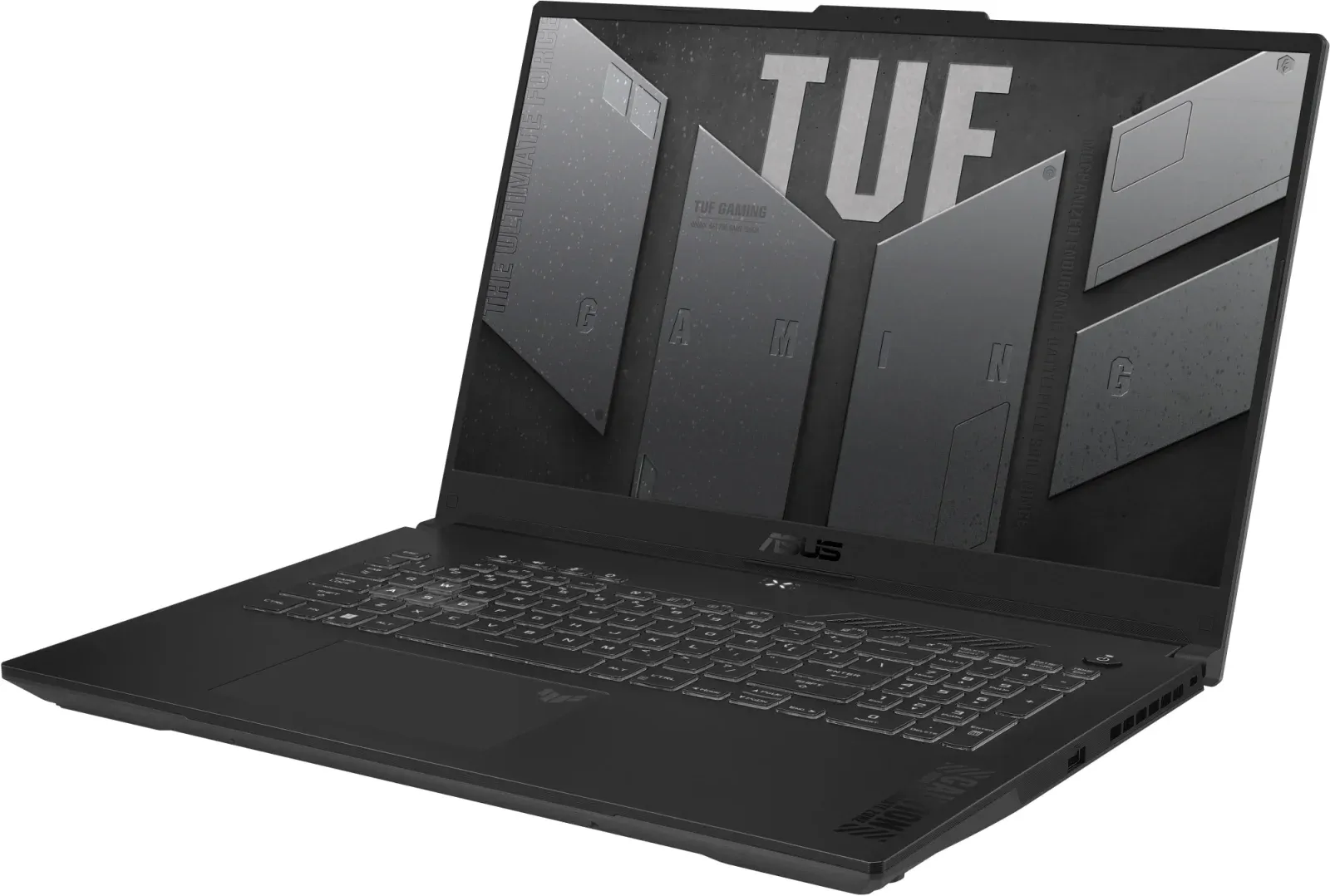 Ноутбук Asus TUF Gaming A17 FA707NUQ-HX010 Ryzen 7 170 16Gb SSD512Gb NVIDIA GeForce RTX4050 6Gb 17.3 IPS FHD 1920x1080 без ОС grey WiFi BT Cam 90NR0QH5-M000D0 - фото 4