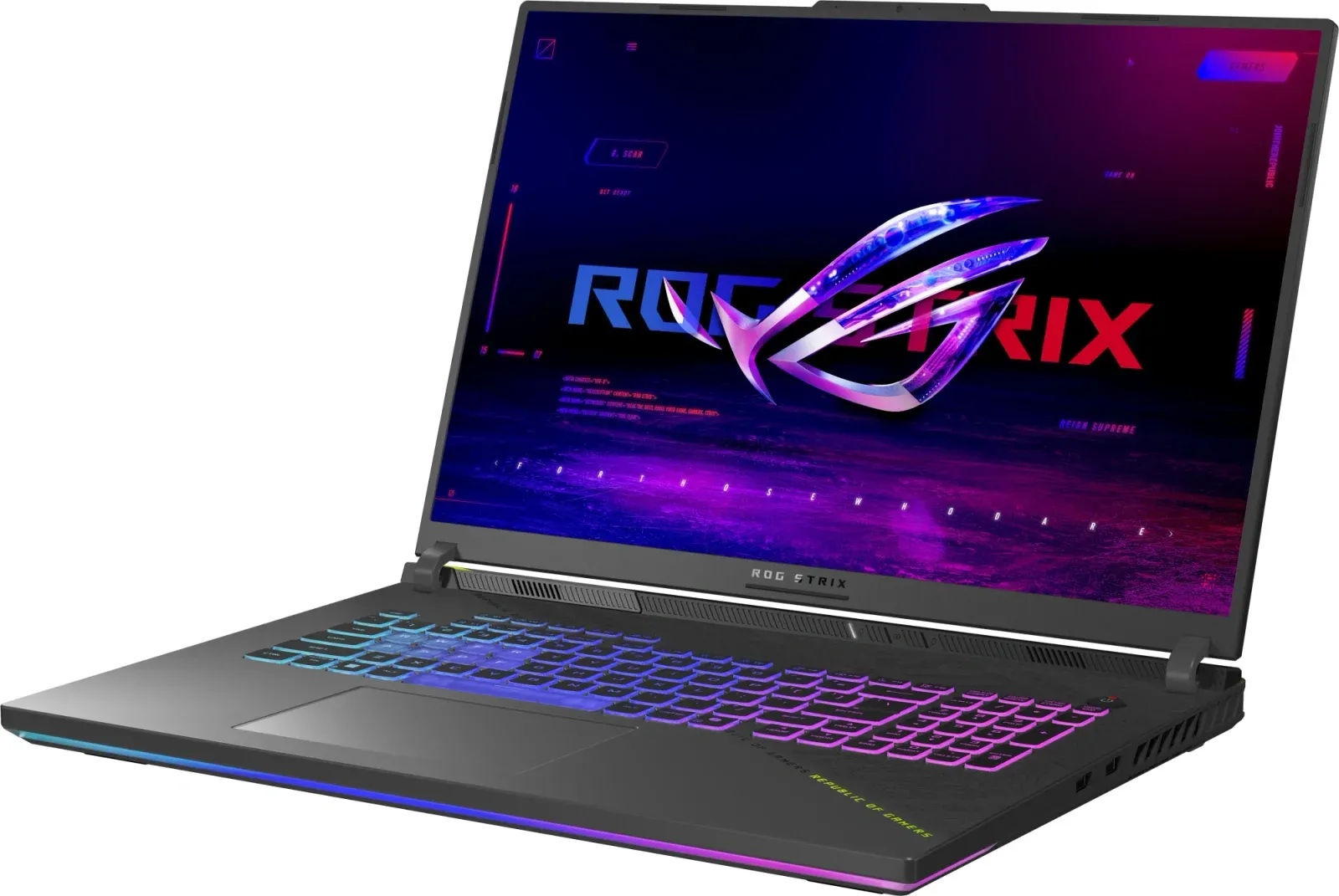 Ноутбук Asus ROG Strix G18 G814PM-S8074 Ryzen 9 8940HX 16Gb SSD1Tb NVIDIA GeForce RTX 5060 8Gb 18 IPS WUXGA 1920x1200 без ОС grey WiFi BT Cam 90NR0L29-M003Y0 - фото 4