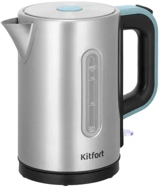Чайник электрический Kitfort КТ-8703 1.7л. 2200Вт нержавеющая сталь/черный корпус: нерж.сталь/пластик - фото 7