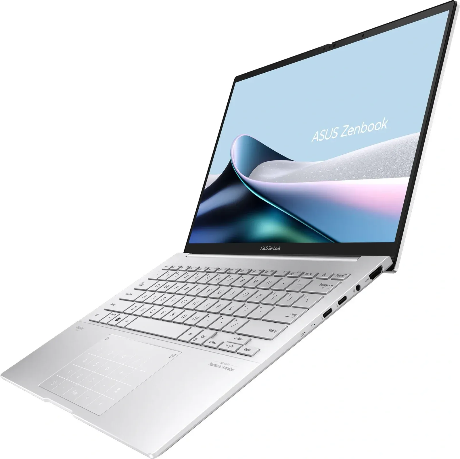 Ноутбук Asus Zenbook 14 UX3405CA-ST1352 Core Ultra 7 255H 32Gb SSD512Gb Intel Arc 140T 14 OLED 3K 2880x1800 без ОС silver WiFi BT Cam Bag 90NB14W2-M01ZP0 - фото 7