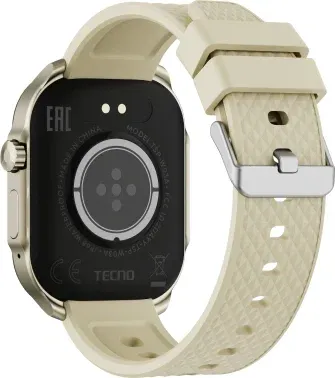 Смарт-часы Tecno Watch 3 Active 2.04 LCD корп.золотистый рем.золотистый W03A - фото 8
