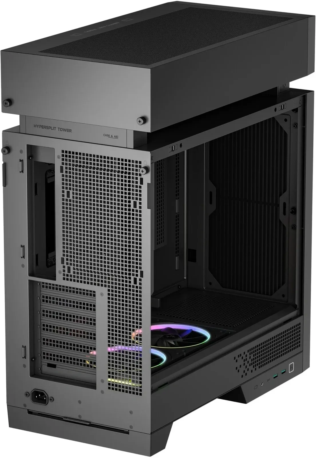 Корпус Deepcool CL660 черный/коричневый без БП ATX 4x120mm 5x140mm 2xUSB3.0 audio bott PSU - фото 6