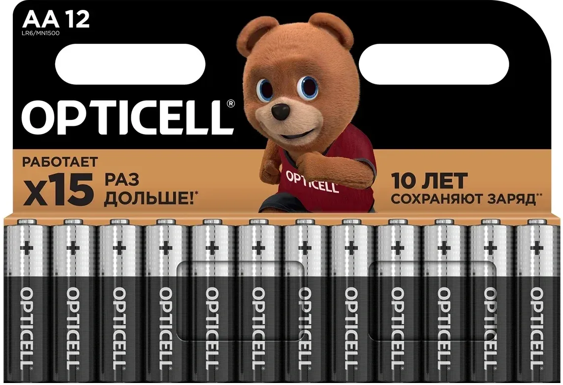 Батарейки Элементы питания OPTICELL LR6 - фото 1