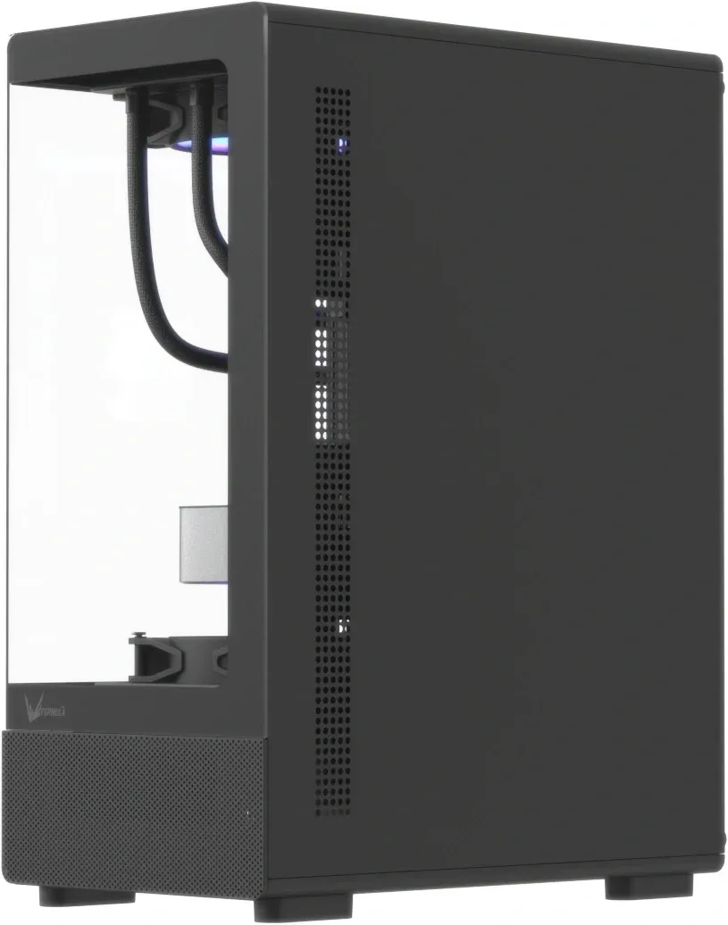 Корпус Formula Crystal Z1CM v2 черный без БП mATX 1xUSB2.0 1xUSB3.0 audio bott PSU - фото 6