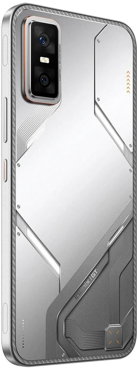 Смартфон Infinix X6873 GT 30 Pro 256Gb 12Gb серебристый моноблок 3G 4G 2Sim 6.78 1224x2720 Android 15 108Mpix 802.11 a/b/g/n/ac/ax NFC GPS Protect FM - фото 6