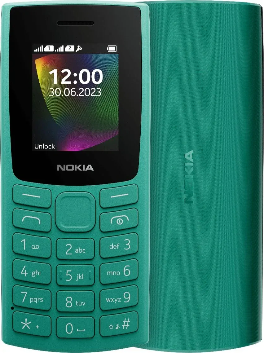 Мобильный телефон Nokia TA-1564 106 DS зеленый моноблок 2Sim 1.8 120x160 Series 30+ GSM900/1800 GSM1900 FM microSD max32Gb - фото 1