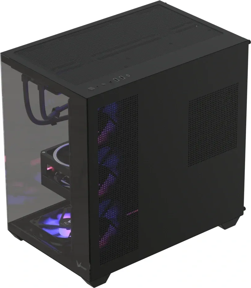 Корпус Formula Crystal Z2 v2 черный без БП ATX 10x120mm 3x140mm 1xUSB2.0 1xUSB3.0 audio bott PSU - фото 4