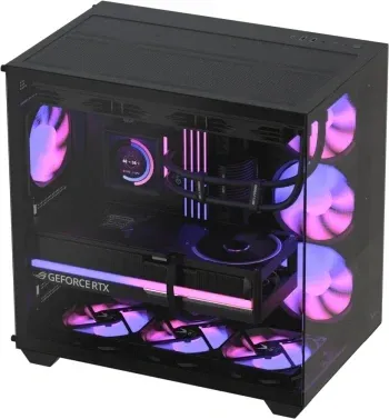 Корпус Formula Crystal Z2 v2 черный без БП ATX 10x120mm 3x140mm 1xUSB2.0 1xUSB3.0 audio bott PSU - фото 7