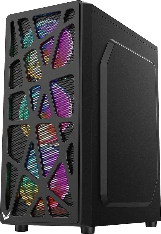 Корпус Formula Mana AR V2 черный без БП ATX 5x120mm 2xUSB2.0 1xUSB3.0 audio bott PSU - фото 4