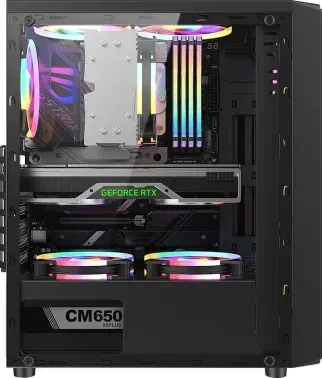Корпус Formula Mana AR V2 черный без БП ATX 5x120mm 2xUSB2.0 1xUSB3.0 audio bott PSU - фото 8