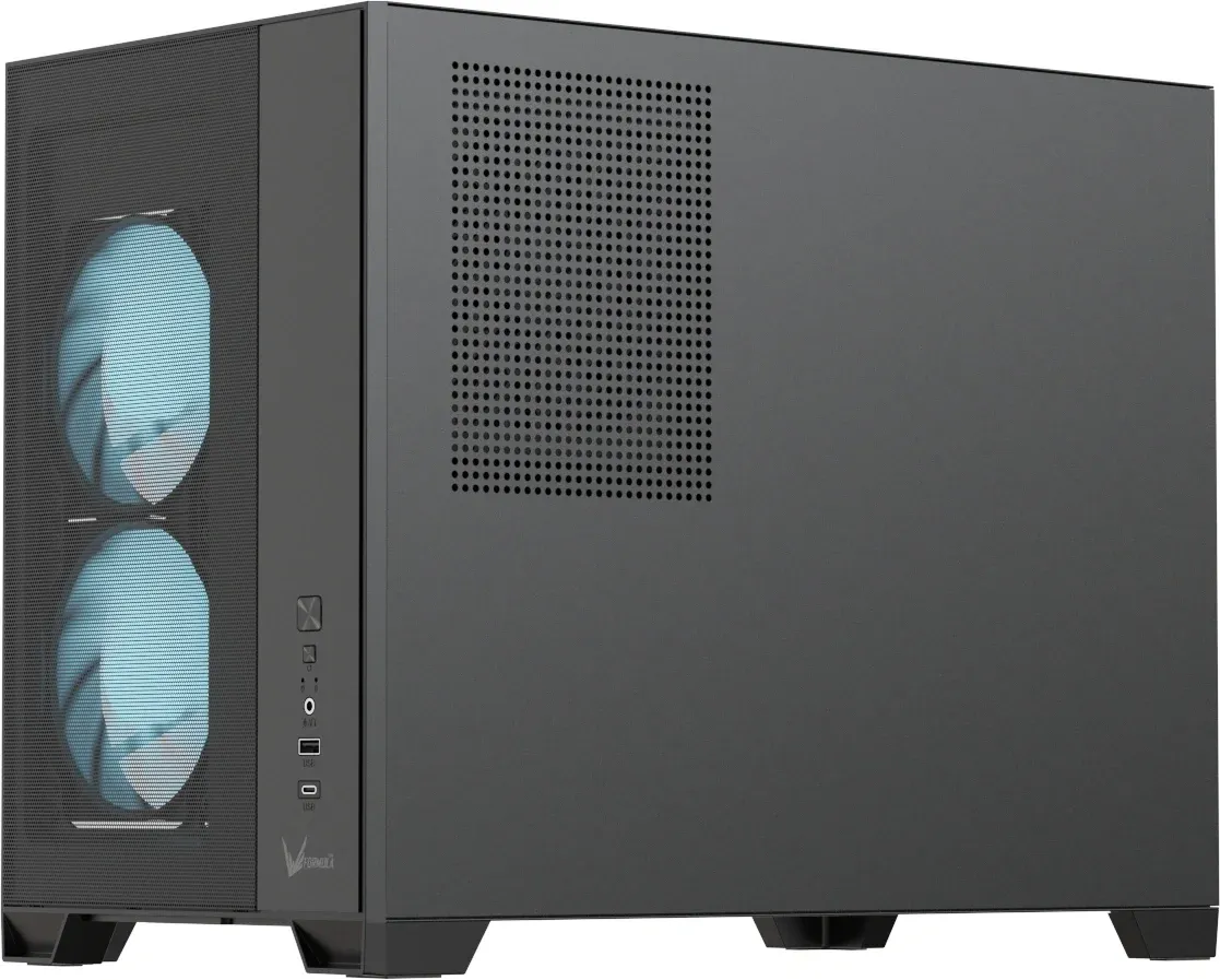 Корпус Formula Air Mesh G6 Plus AR черный без БП mATX 9x120mm 1xUSB3.0 audio - фото 3