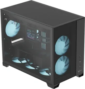 Корпус Formula Air Mesh G6 Plus AR черный без БП mATX 9x120mm 1xUSB3.0 audio - фото 8