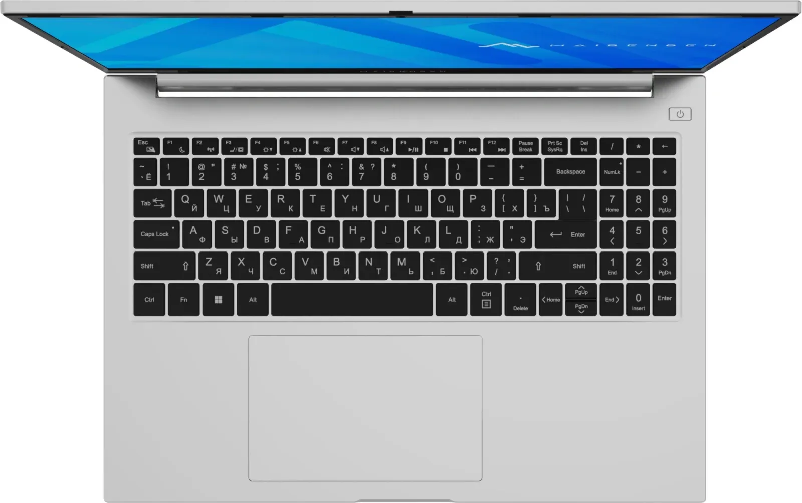 Ноутбук Maibenben M16B-R574UM Ryzen 5 7430U 8Gb SSD512Gb AMD Radeon Graphics 16 IPS FHD+ 1920x1200 Windows 11 Home silver WiFi BT Cam 4825mAh M16B-R574UM0B14HS3E10 - фото 2