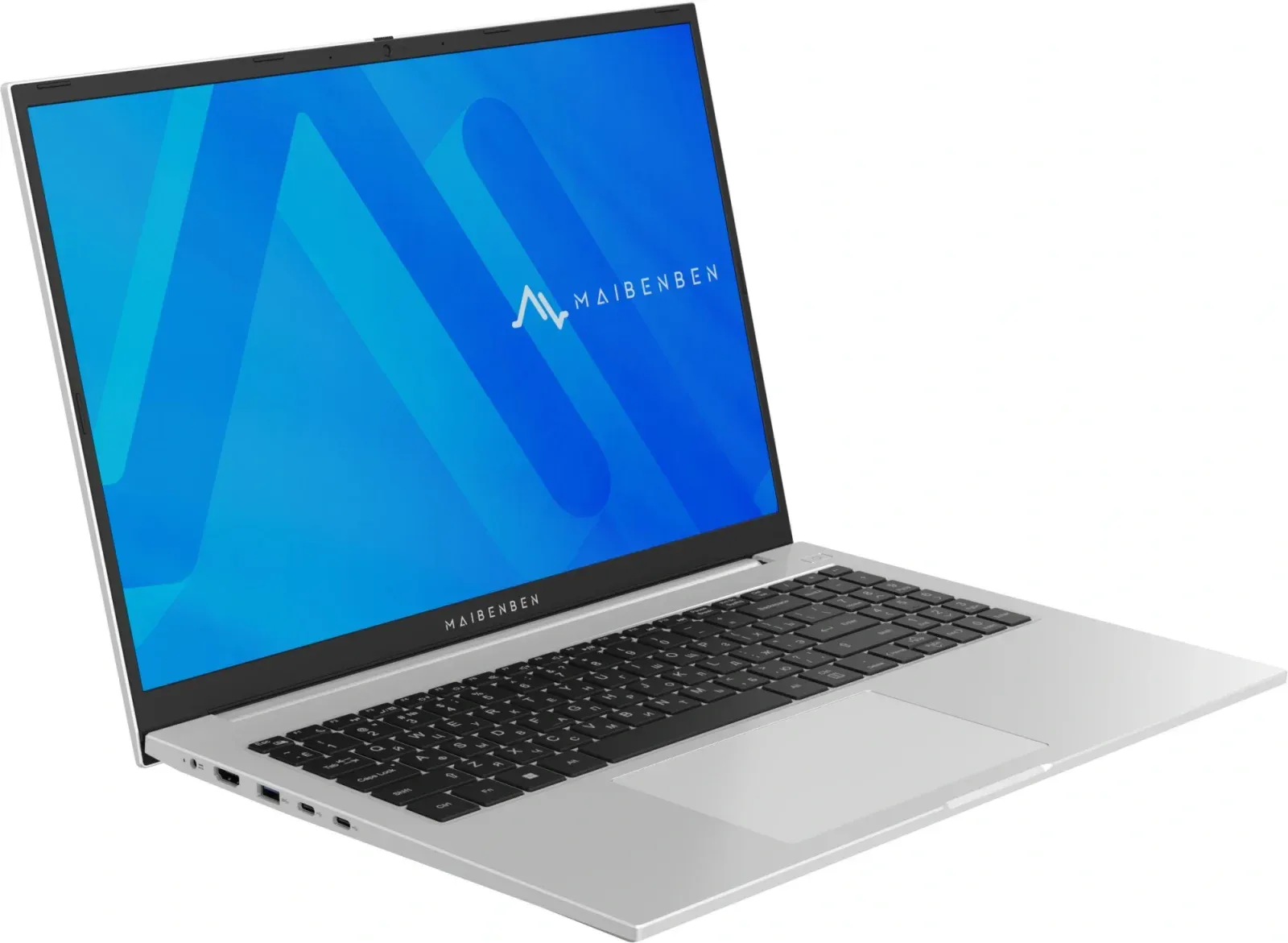 Ноутбук Maibenben M16B-R574UM Ryzen 5 7430U 8Gb SSD512Gb AMD Radeon Graphics 16 IPS FHD+ 1920x1200 Windows 11 Home silver WiFi BT Cam 4825mAh M16B-R574UM0B14HS3E10 - фото 8