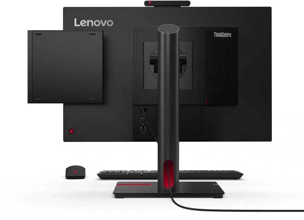 Неттоп Lenovo ThinkCentre Tiny M70q-5 slim i5 14400T 1.5 16Gb SSD512Gb UHDG 730 Windows 11 Pro 64 GbitEth WiFi BT 90W мышь клавиатура черный 12TD004HUM - фото 7