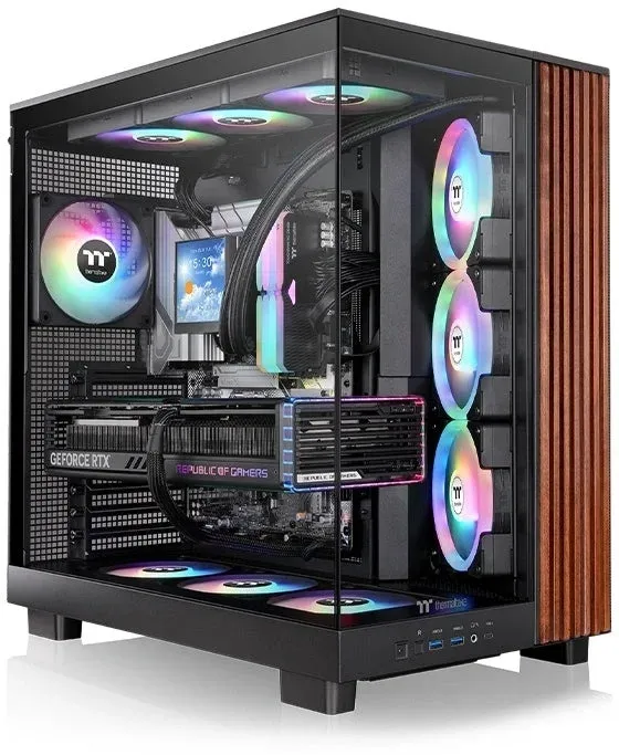 Корпус Thermaltake View 380 XL WS черный без БП ATX 6x120mm 2x140mm 2xUSB3.0 audio bott PSU - фото 4
