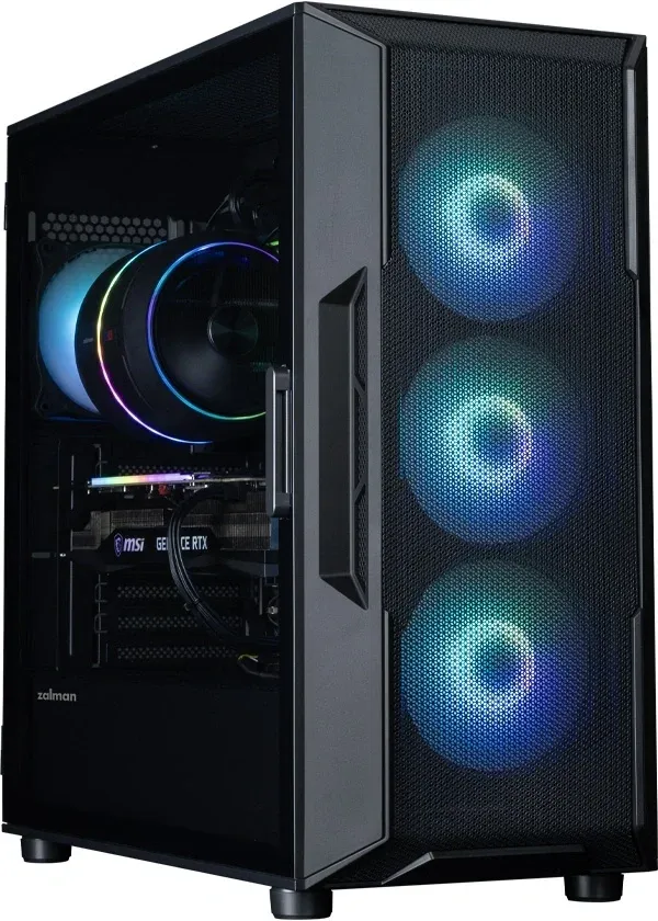 Корпус Zalman i3 Neo V2 черный без БП ATX 7x120mm 5x140mm 1xUSB3.0 audio bott PSU - фото 2