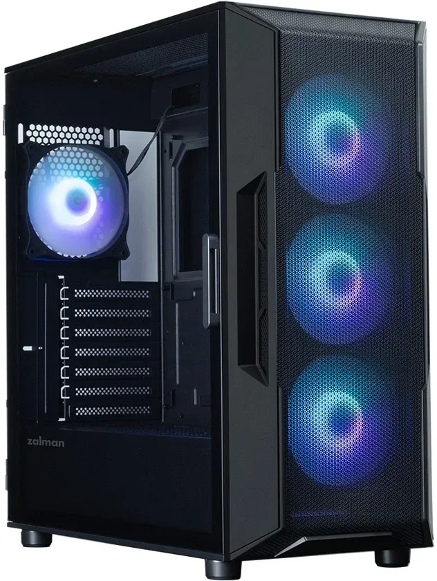 Корпус Zalman i3 Neo V2 черный без БП ATX 7x120mm 5x140mm 1xUSB3.0 audio bott PSU - фото 3