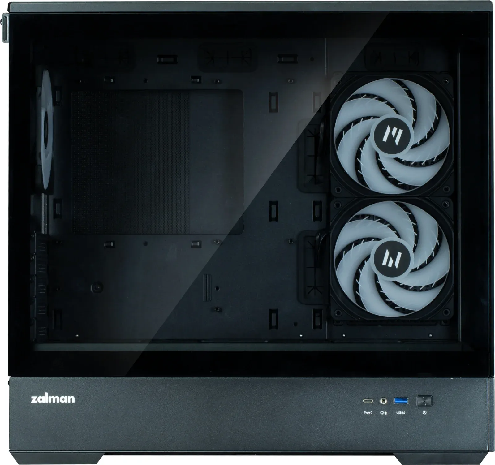Корпус Zalman P30 V2 черный без БП mATX 6x120mm 5x140mm 1xUSB3.0 audio bott PSU - фото 5
