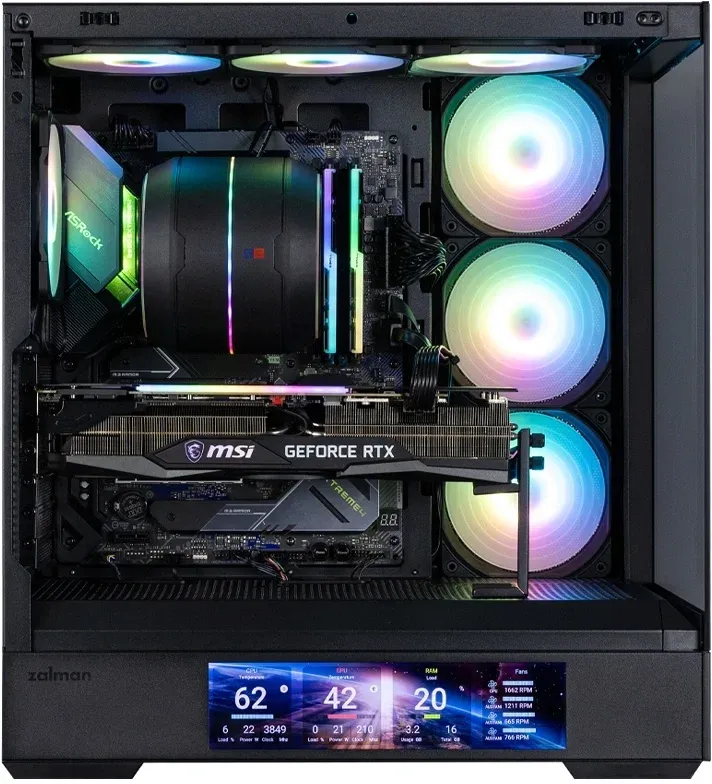 Корпус Zalman P40 DS черный без БП ATX 6x120mm 2x140mm 2xUSB3.0 audio bott PSU - фото 5