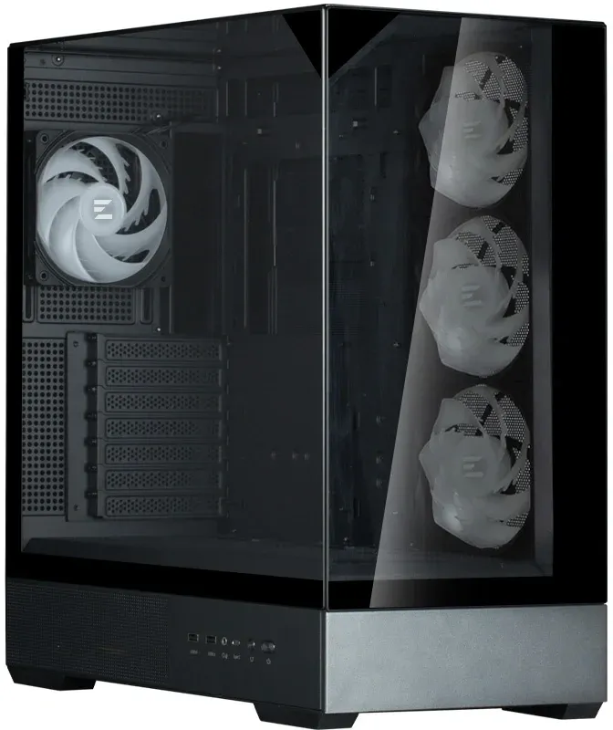 Корпус Zalman P40 Prism Plus черный без БП ATX 5x120mm 2xUSB3.0 audio bott PSU - фото 5