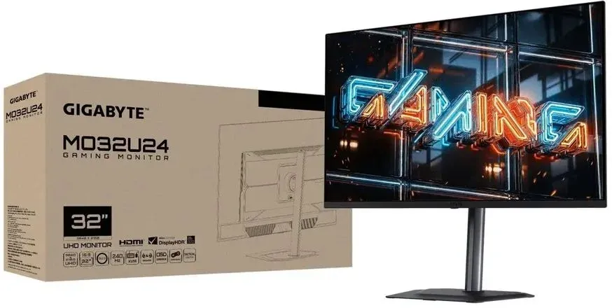 Монитор Gigabyte 31.5 MO32U24 черный QD OLED LED 16:9 HDMI M/M матовая HAS Piv 1500000:1 300cd 178гр/178гр 3840x2160 240Hz DP 4K USB 7.95кг - фото 7