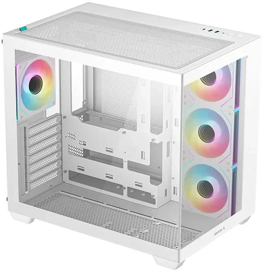 Корпус Deepcool CG530 4F белый без БП ATX 6x120mm 4x140mm 1xUSB3.0 audio bott PSU - фото 1