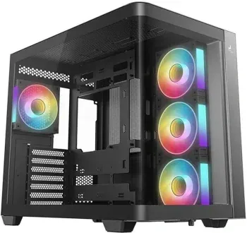 Корпус Deepcool CG530U 4F черный без БП ATX 6x120mm 4x140mm 2xUSB3.0 audio bott PSU - фото 8