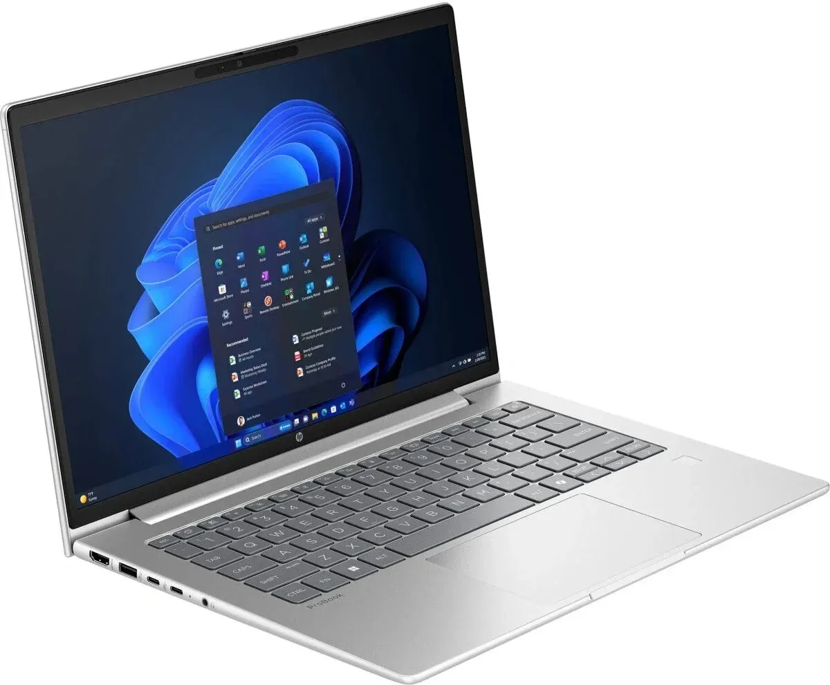 Ноутбук HP ProBook 4 G1ah Ryzen 5 220 16Gb SSD512Gb AMD Radeon 740M 14 IPS WUXGA 1920x1200 Windows 11 Pro silver WiFi BT Cam BY2K7AT - фото 2