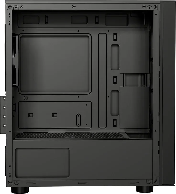 Корпус PcCooler LM300 Argb черный без БП mATX 7x120mm 2x140mm 2xUSB2.0 1xUSB3.0 audio bott PSU - фото 3