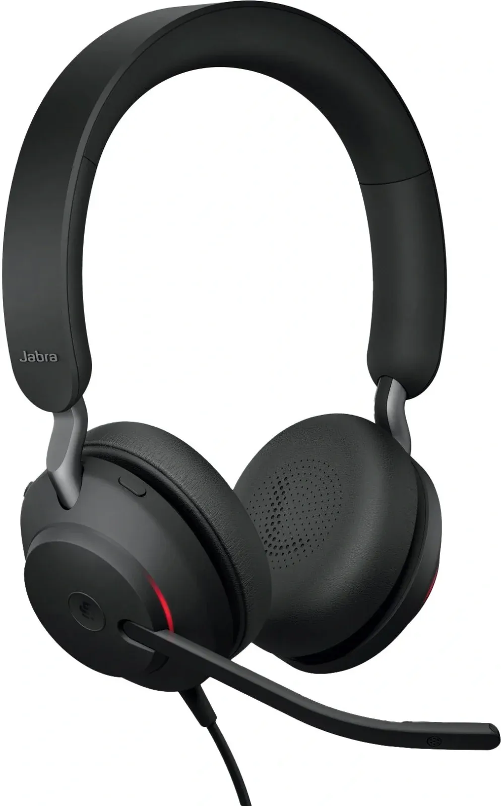 Наушники с микрофоном Jabra Evolve2 40 SE USB-C/A черный 1.5м накладные USB оголовье 24189-999-799 - фото 2