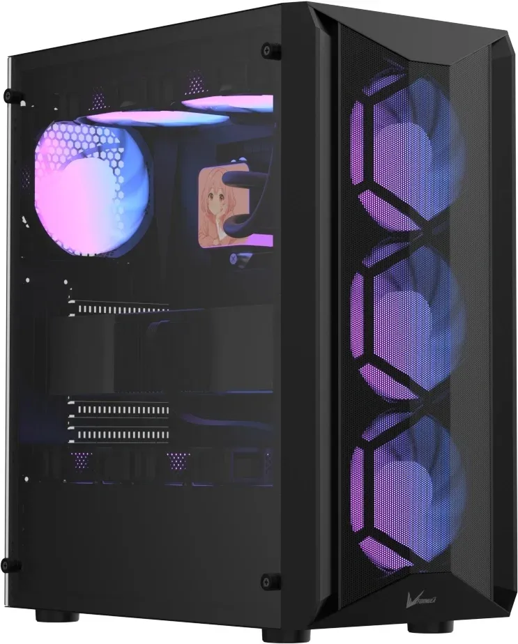 Корпус Formula Air Power G1 Plus черный без БП ATX 5x140mm 1xUSB2.0 1xUSB3.0 audio bott PSU - фото 3