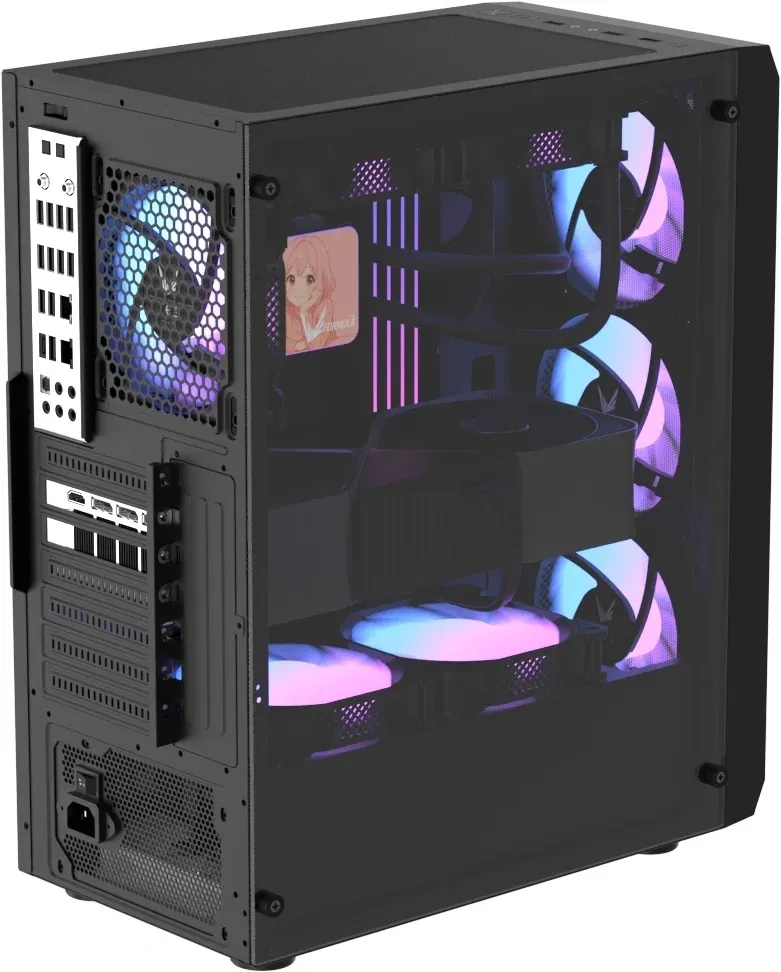 Корпус Formula Air Power G1 Plus черный без БП ATX 5x140mm 1xUSB2.0 1xUSB3.0 audio bott PSU - фото 8