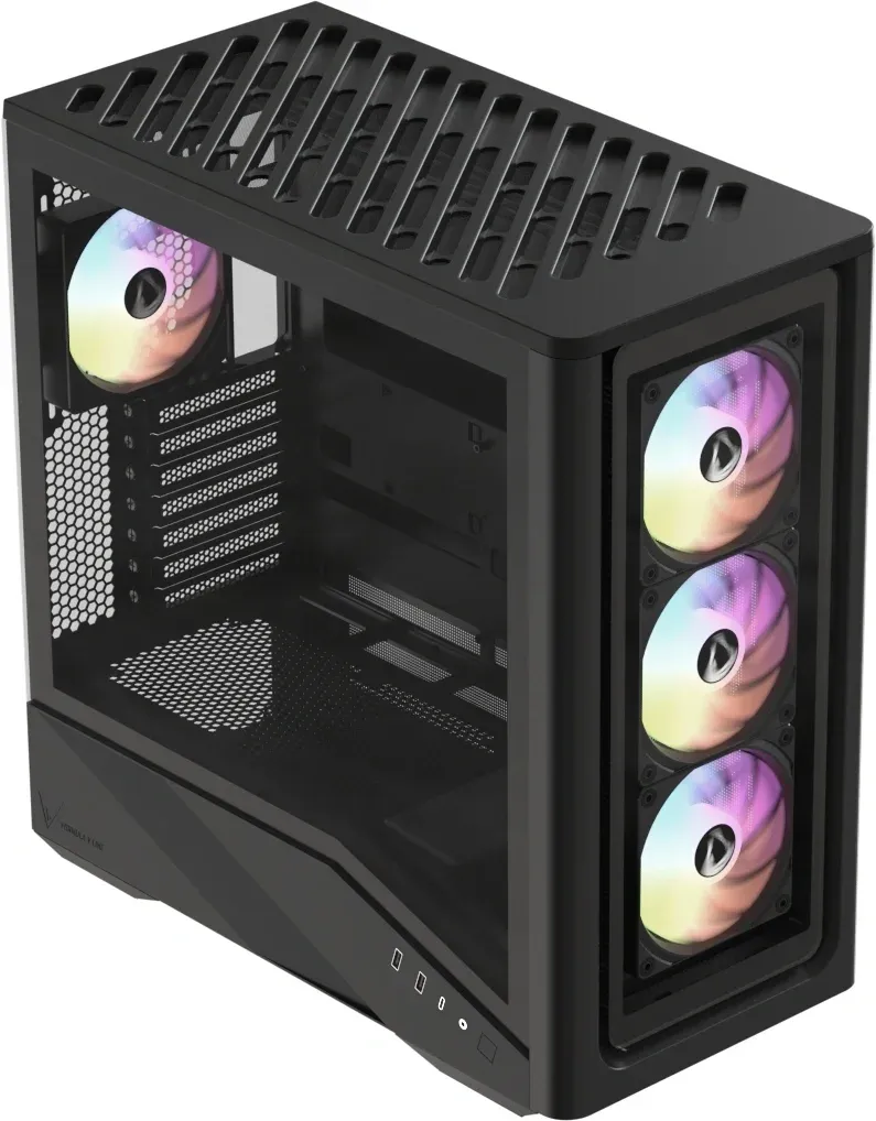 Корпус Formula Air Power G9 Duo PA черный без БП E-ATX 8x120mm 2x140mm 2xUSB3.0 audio bott PSU - фото 2