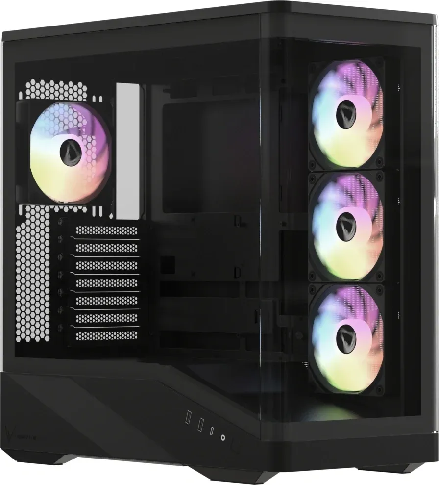 Корпус Formula Crystal U9 PA черный без БП E-ATX 5x120mm 3x140mm 2xUSB3.0 audio bott PSU - фото 2