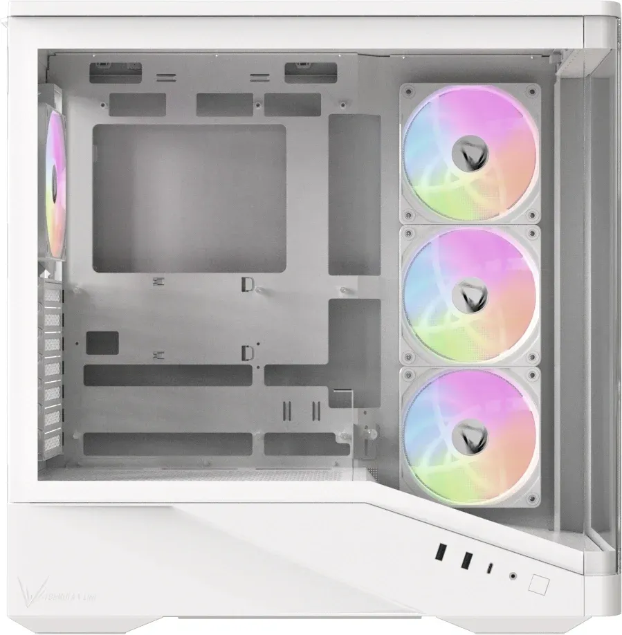 Корпус Formula Crystal U9 PA белый без БП E-ATX 5x120mm 3x140mm 2xUSB3.0 audio bott PSU - фото 3